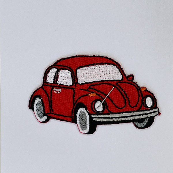 Iron-on Patch "VW Käfer rød"