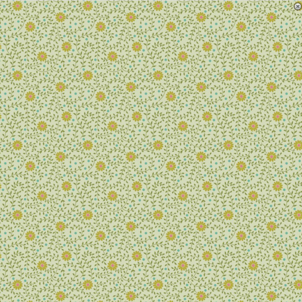 Bomuld "Daisydream Pistachio" Tilda Sanctuary Collection