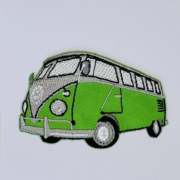 Iron-on Patch "VW Bus grøn"