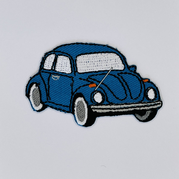Iron-on Patch "VW Käfer blå"