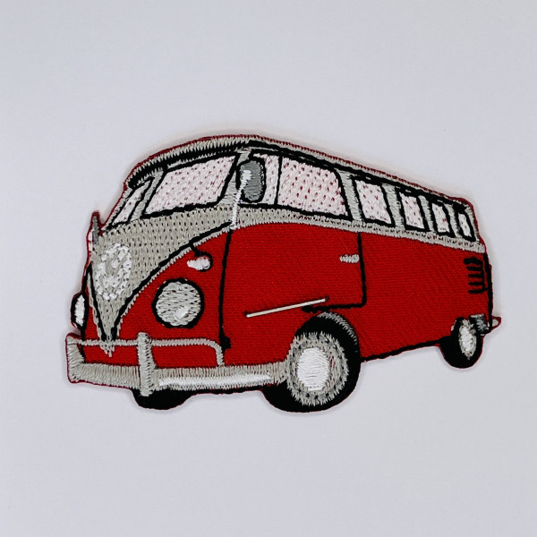 Iron-on Patch "VW Bus rød"