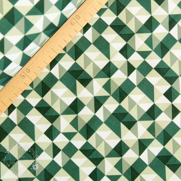 Softshell “Grafisk Design grøn“ – Softshell – Stoffer med funktioner – Stof Rømø Manufaktur